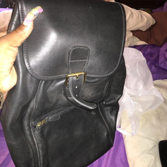 Black Coach backpack barely used - Picture 2 of 10